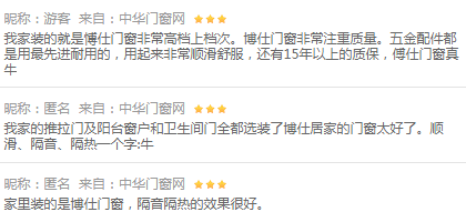 博仕门窗价格是多少钱