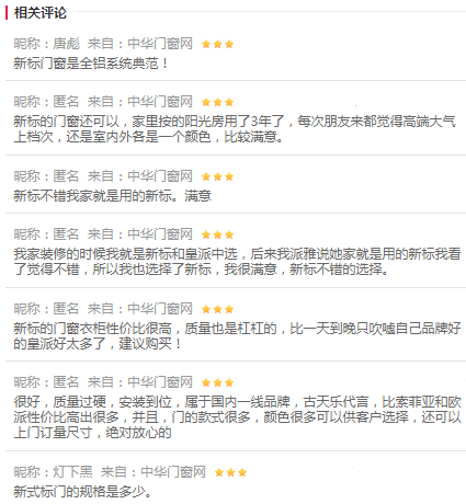 新标门窗质量怎么样